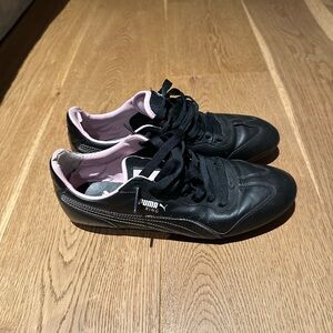 Puma Black and Pink Women's Sneakers
